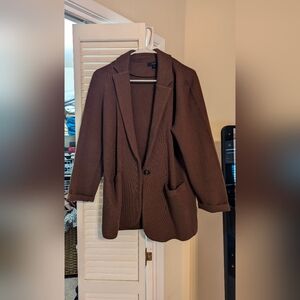 JCrew Cecile relaxed sweater-blazer